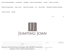 Tablet Screenshot of jumpingjoan.com